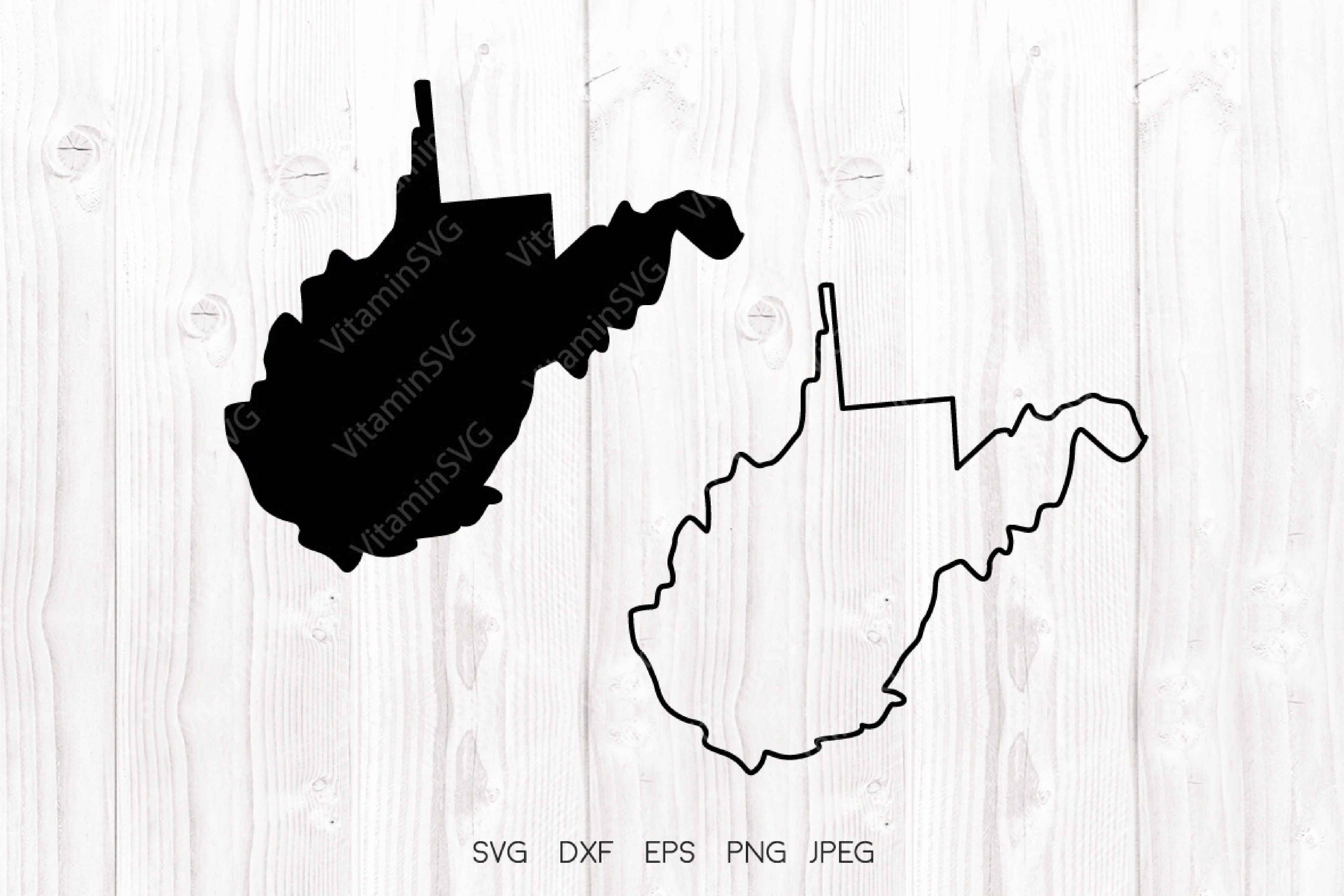 West Virginia Svg West Virginia State Gráfico Por Vitaminsvg