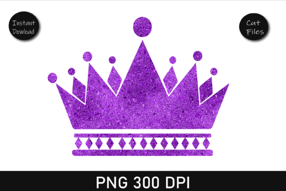 purple queen crown clip art