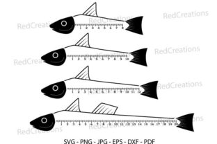 Fish Ruler Svg, Fisherman's Ruler, Graphic by RedCreations · Creative  Fabrica