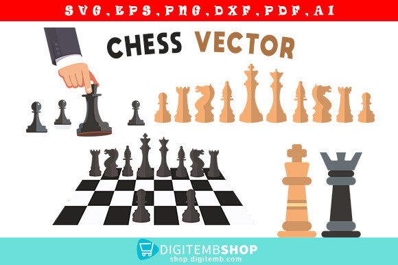 Chess Pieces Svg, Chess Game, Logo Graphic by RedCreations · Creative  Fabrica