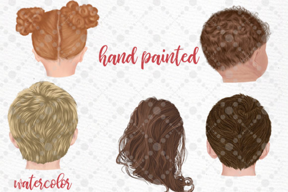 Download Hairstyles Clipart Kids Hairstyles Graphic By Lecoqdesign Creative Fabrica