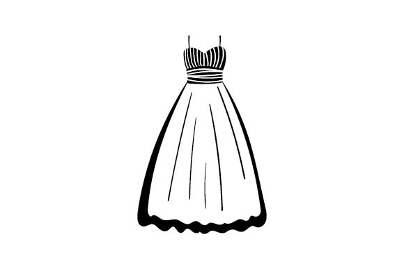 21+ Dress Clipart Black And White