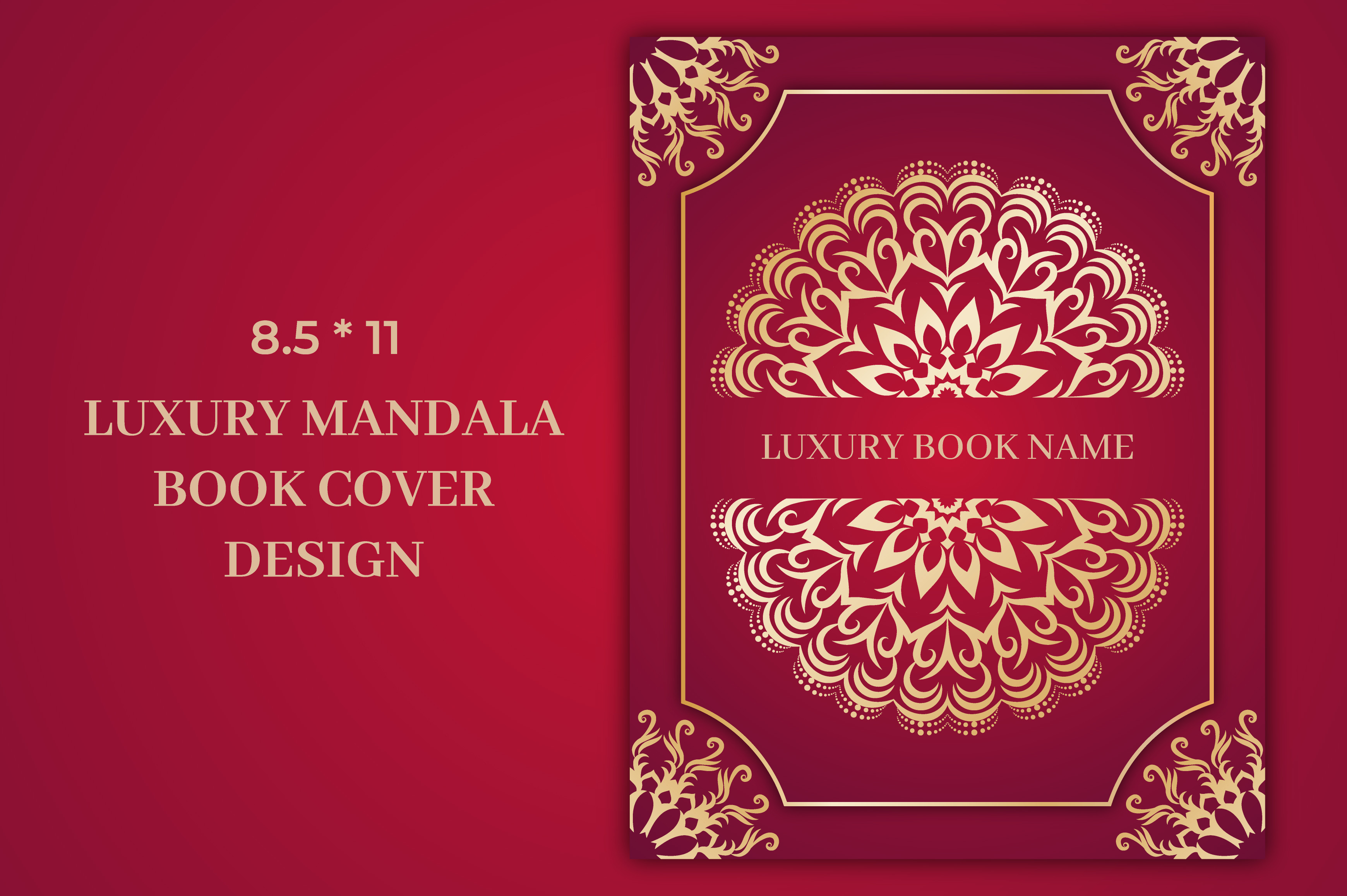 Luxury Book Cover Template Design Graphic by srshohan30 · Creative