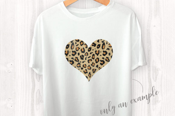 Leopard Print With Letter V Charm Heart Shaped Fuzzy Soft 