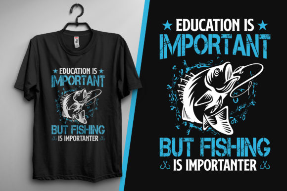Fishing Quotes T Shirt or Poster Design Graphic by Styrine