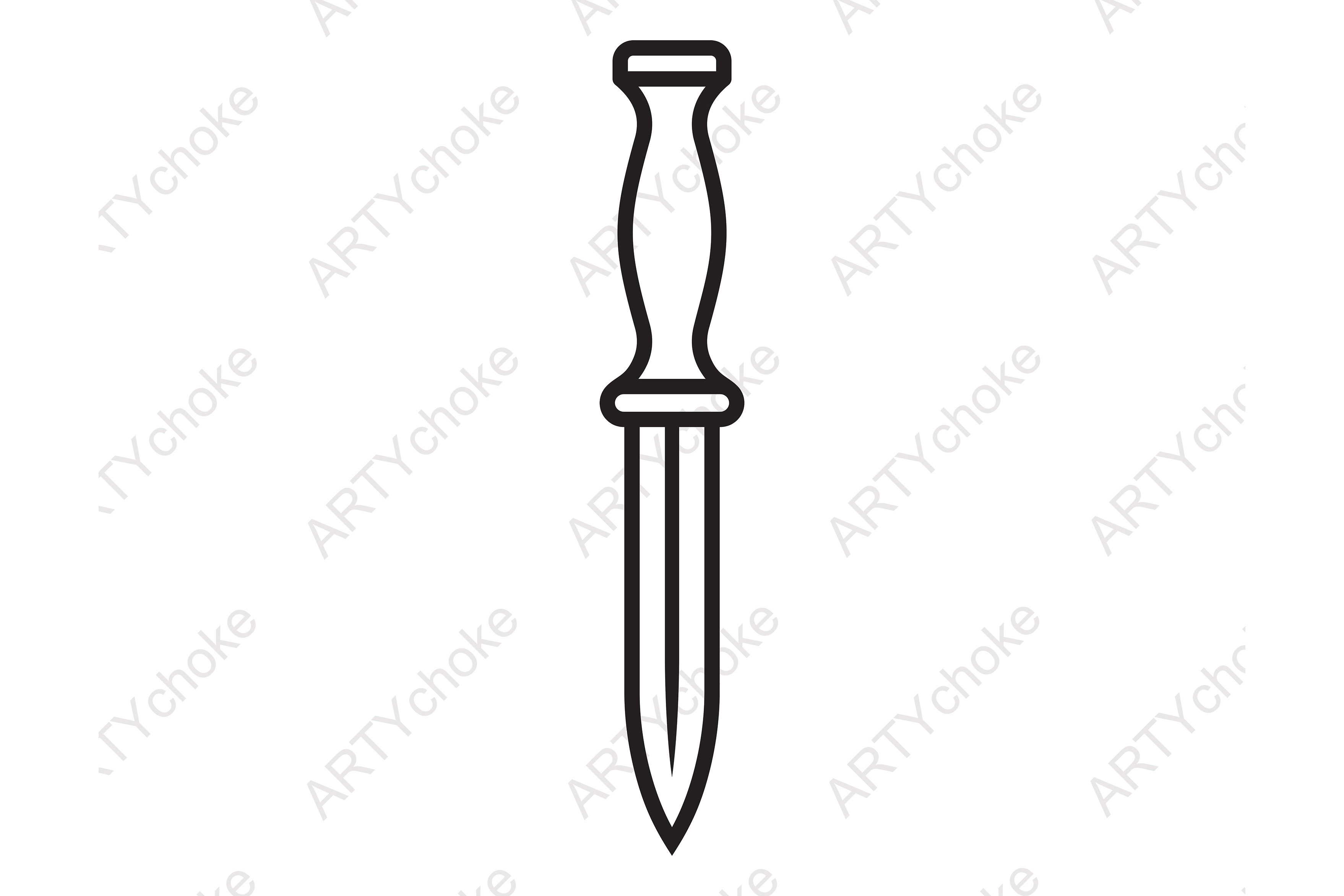 Knife. SVG File Ready for Cricut Illustration par artychoke.design ...