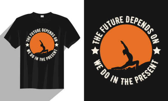 Yoga Addiction Typography T-Shirt Design Graphic by Cretovi · Creative  Fabrica