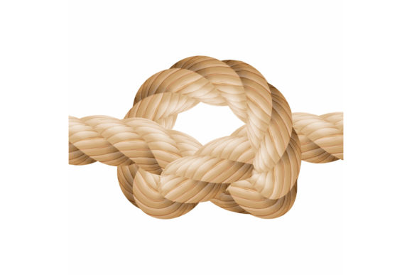 Rope Knot Vector. Marine Rope Knot. Graphic by pikepicture · Creative  Fabrica