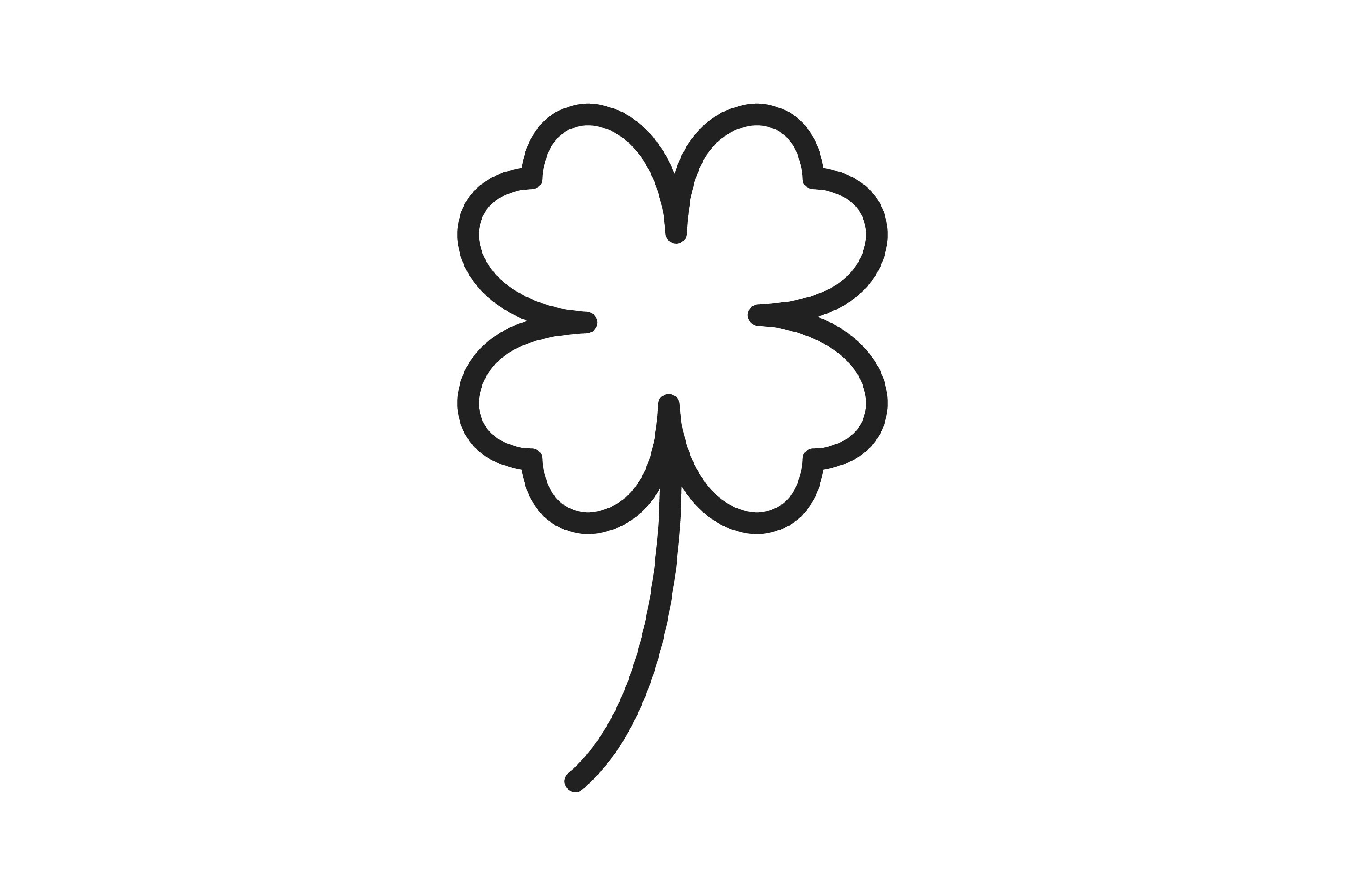 Four Leaf Clover Line Icon Graphic by IconBunny · Creative Fabrica