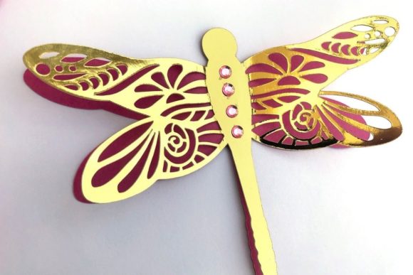 Download 3d Layered Dragonflies And Butterflies Svg Cut File By Creative Fabrica Crafts Creative Fabrica