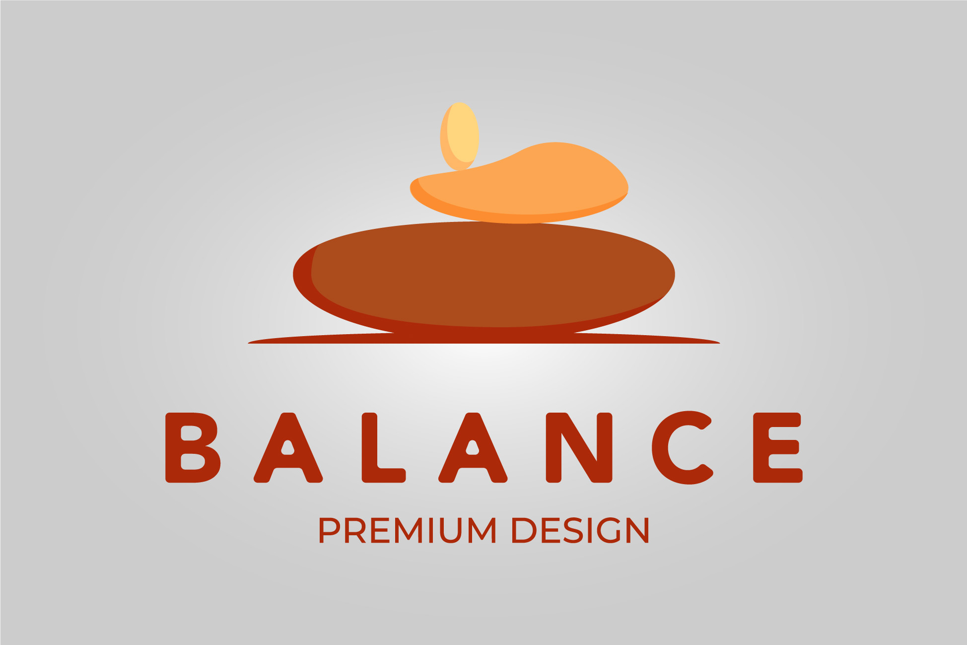 Stone Logo Vintage Minimalist Balancing Graphic by hsn42 · Creative Fabrica