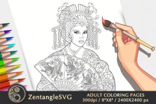Download Bunny Coloring Page For Adults Kids Graphic By Zentanglesvg Creative Fabrica