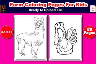 Download Farm Coloring Pages For Kids Vol 5 Graphic By Mahin Graphics Creative Fabrica