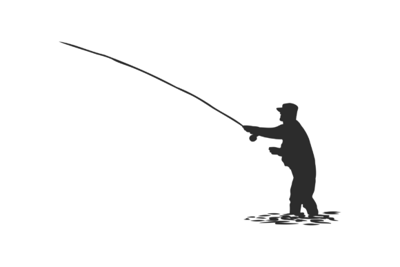 fisherman silhouette png