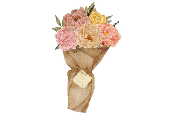 Florist wraps flower bouquet in brown paper and twine 12678287 Stock Video  at Vecteezy