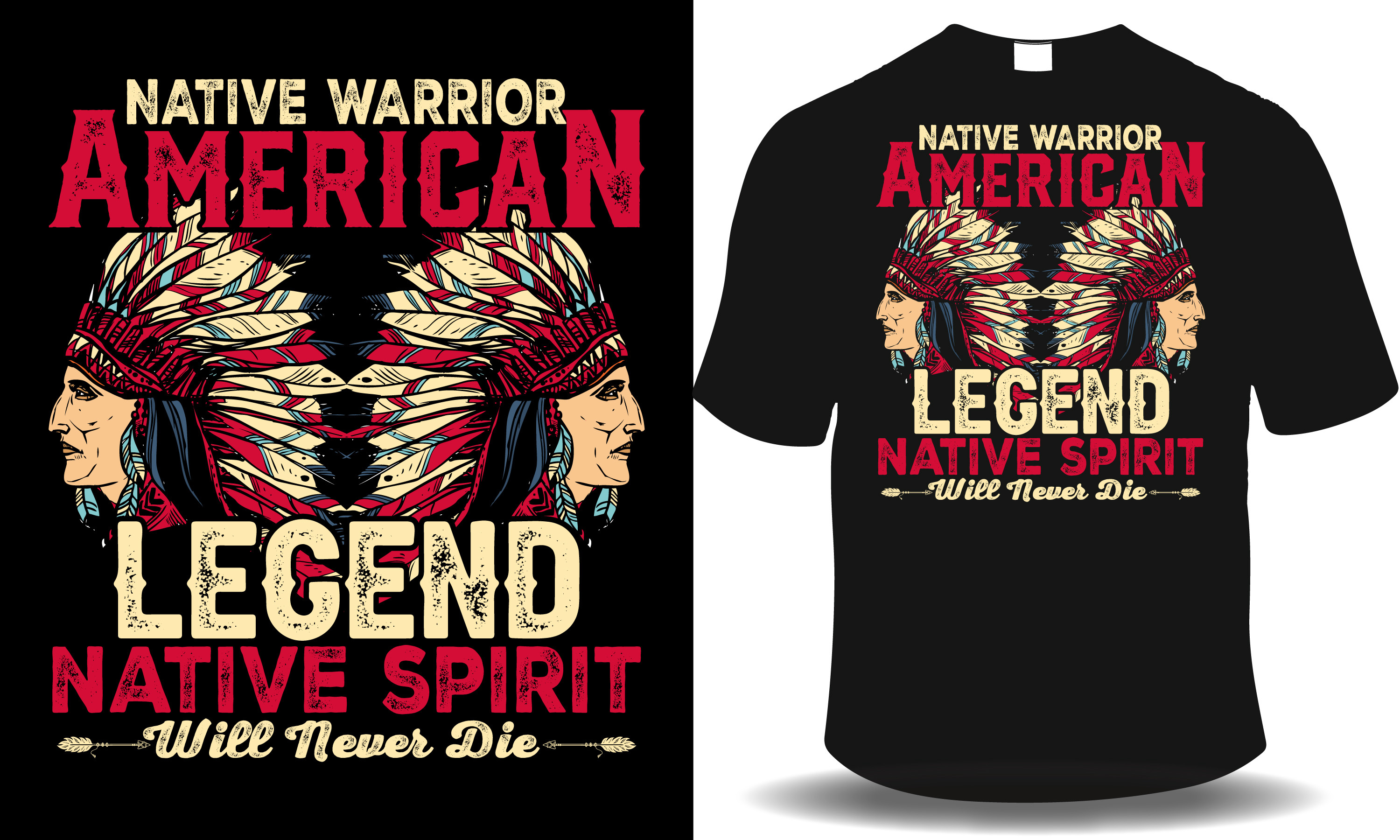 Native Warrior American, Legend Native Graphic by Grand Mark · Creative ...