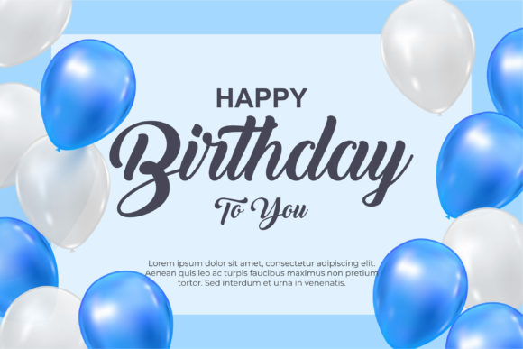 Luxury Happy Birthday Greeting Card Graphic by Kanamizu Studio · Creative  Fabrica