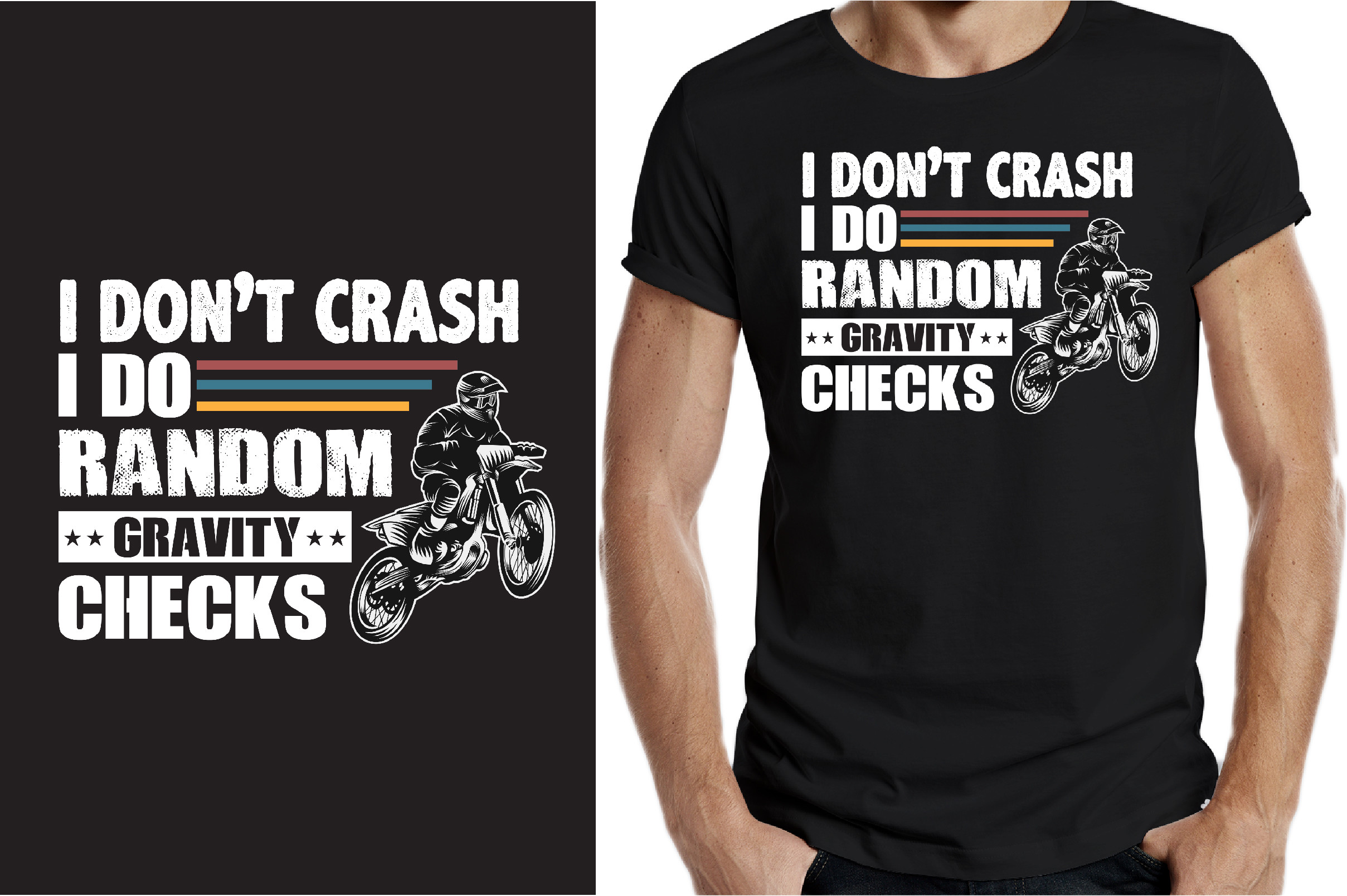 Dirt Bike T Shirt Design Custom Vector Graphic by graphicsCave021 ...