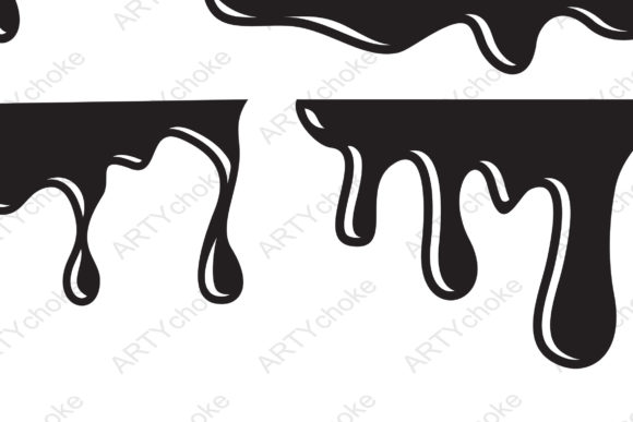 Dripping Svg Dripping Svg Cricut Silhouette Stock Vector (Royalty Free)  2114617880