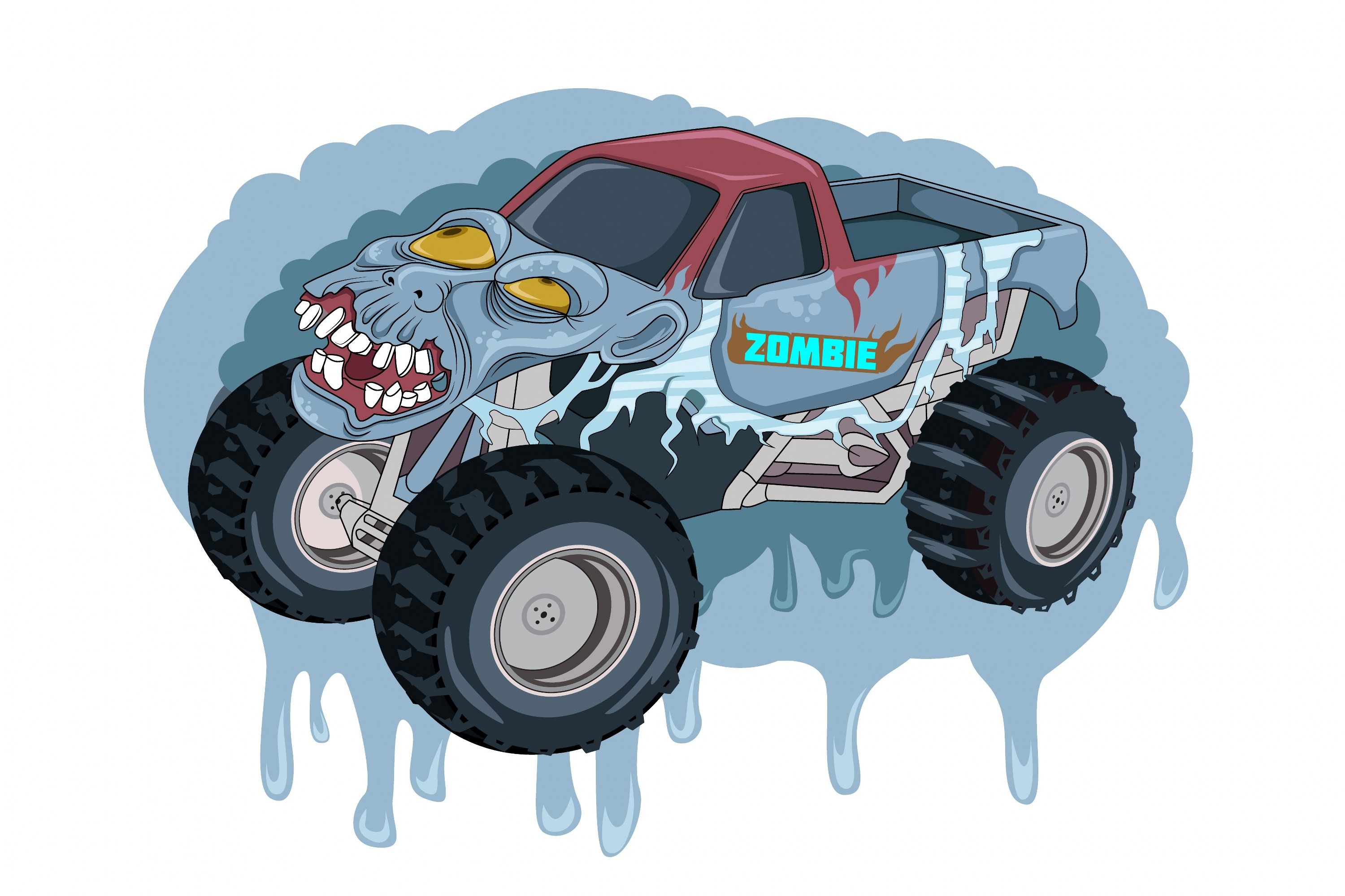 Monster Truck Stock Illustration - Download Image Now - Monster