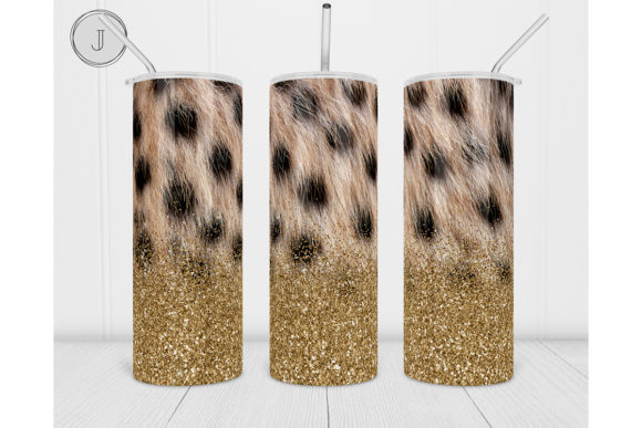 20oz Leopard Cheetah Tumbler Glitter Graphic by join29design · Creative ...