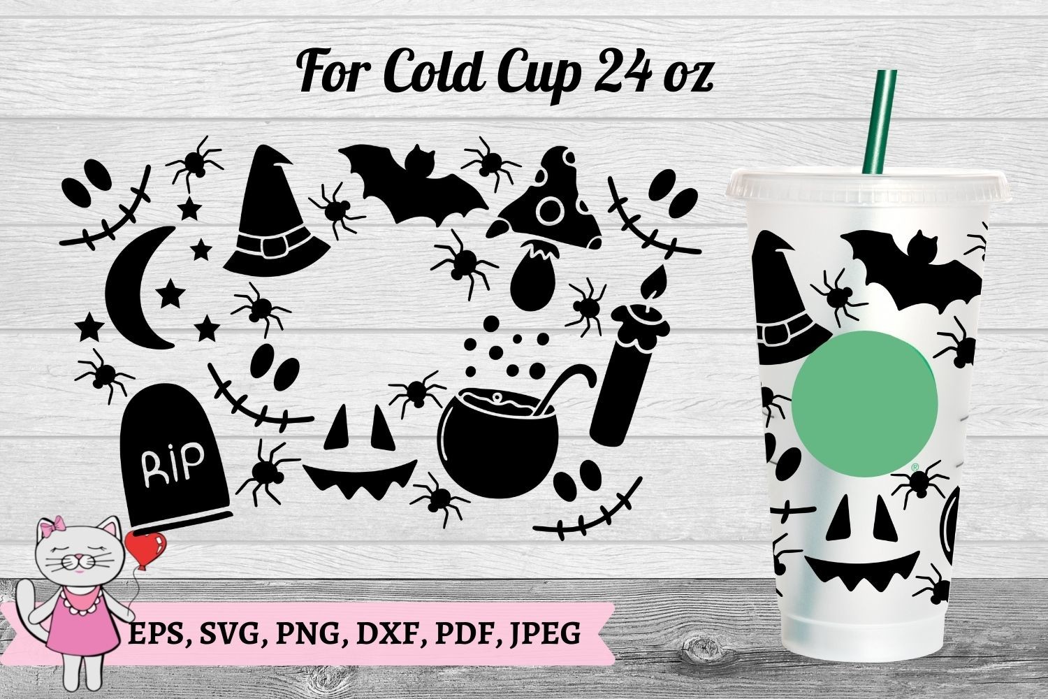 Cactus, Starbucks Cold Cup 24 Graphic by Magic world of design · Creative  Fabrica