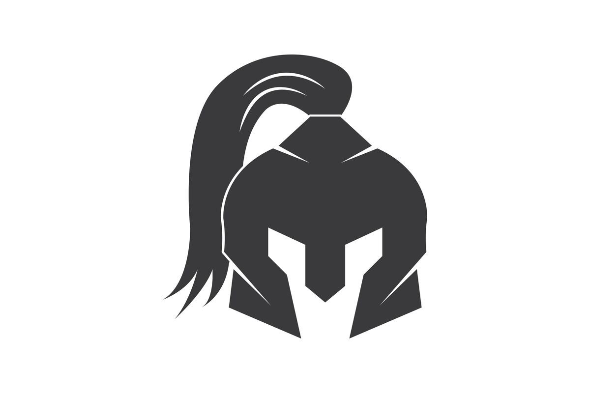 Spartan Helmet Logo Icon Vector Illustration Graphic by juliochaniago55 ...