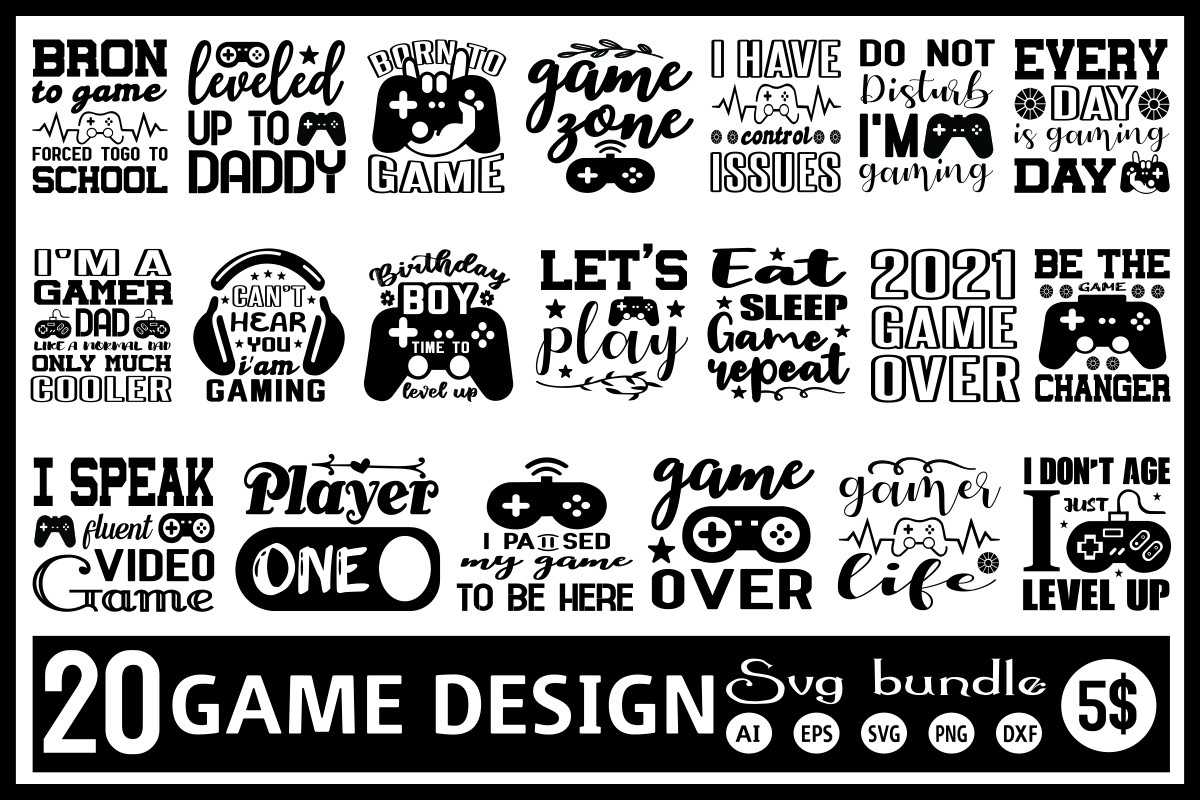 Game SVG Bundle Bundle · Creative Fabrica