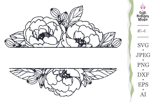 Monogram Flower Logo Design. Graphic by jempolan · Creative Fabrica