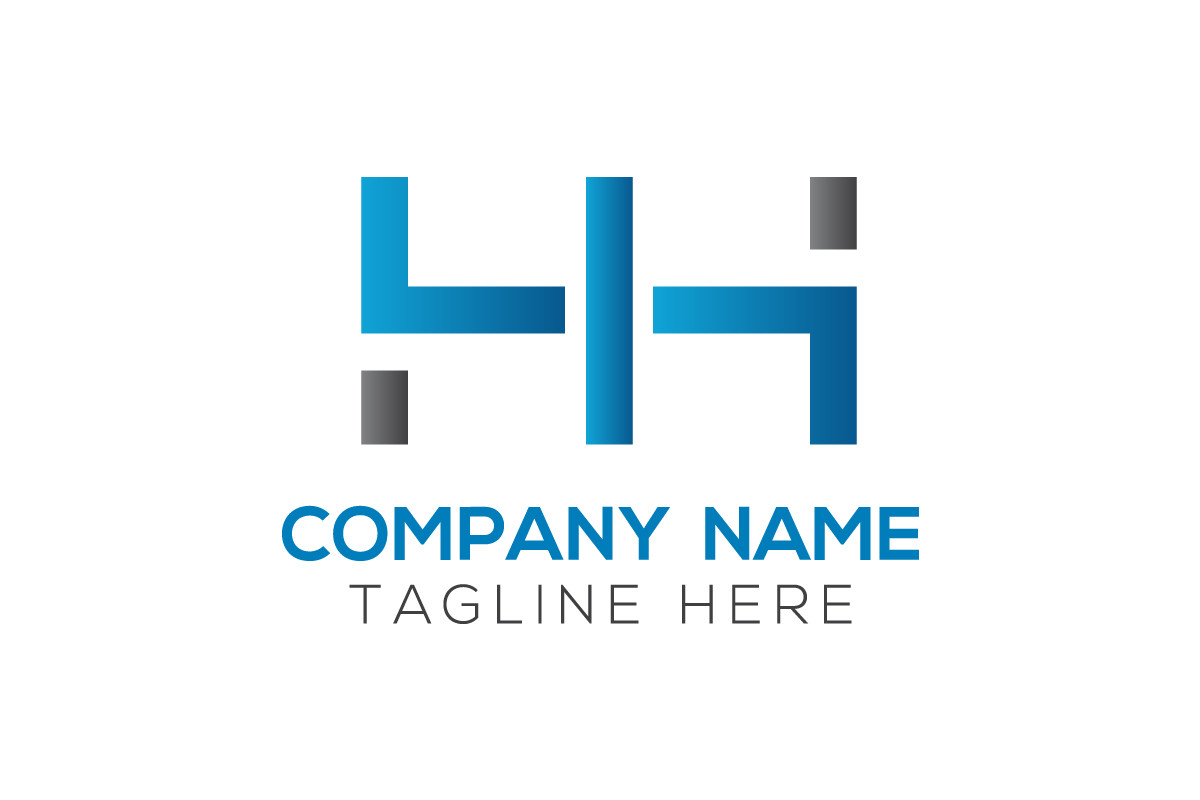 HH Logo Design Vector Template Graphic by Rana Hamid · Creative Fabrica