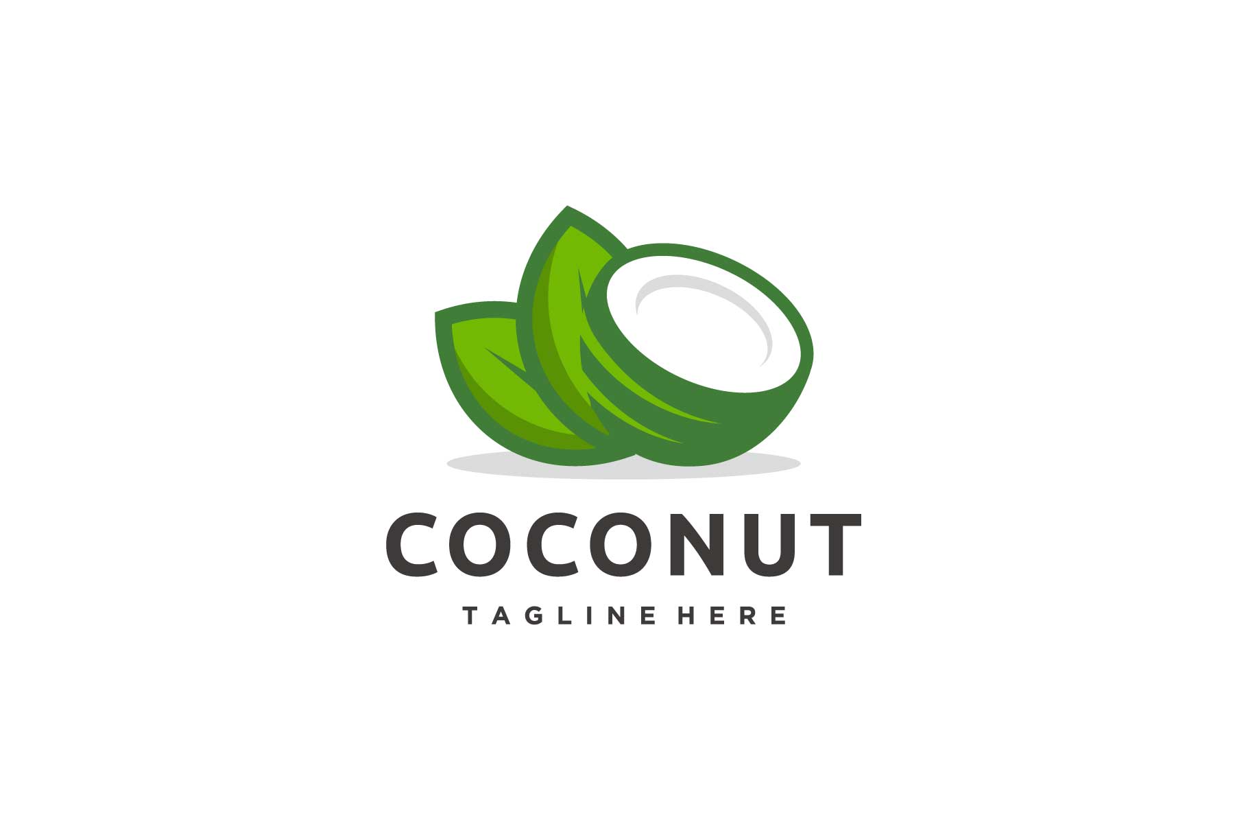 Coconut Leaf Fresh Logo Design Vector Graphic by sore88 · Creative Fabrica