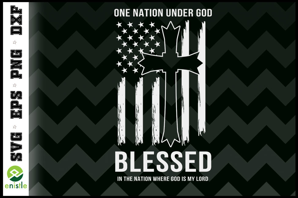 One Nation Under God USA Patriot Veteran Graphic by Enistle · Creative ...