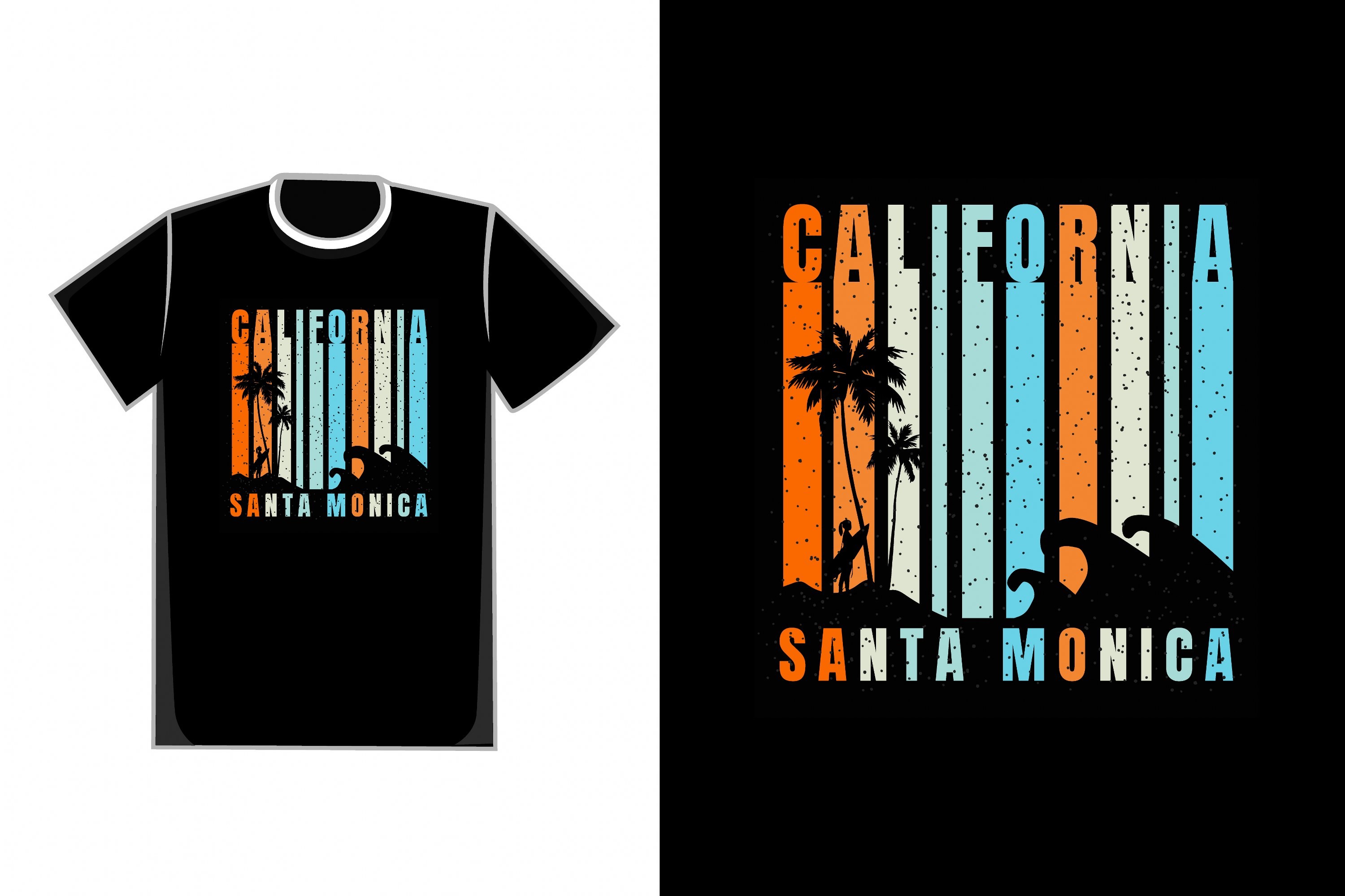 California Santa Monica Graphic by 5amil.studio55 · Creative Fabrica