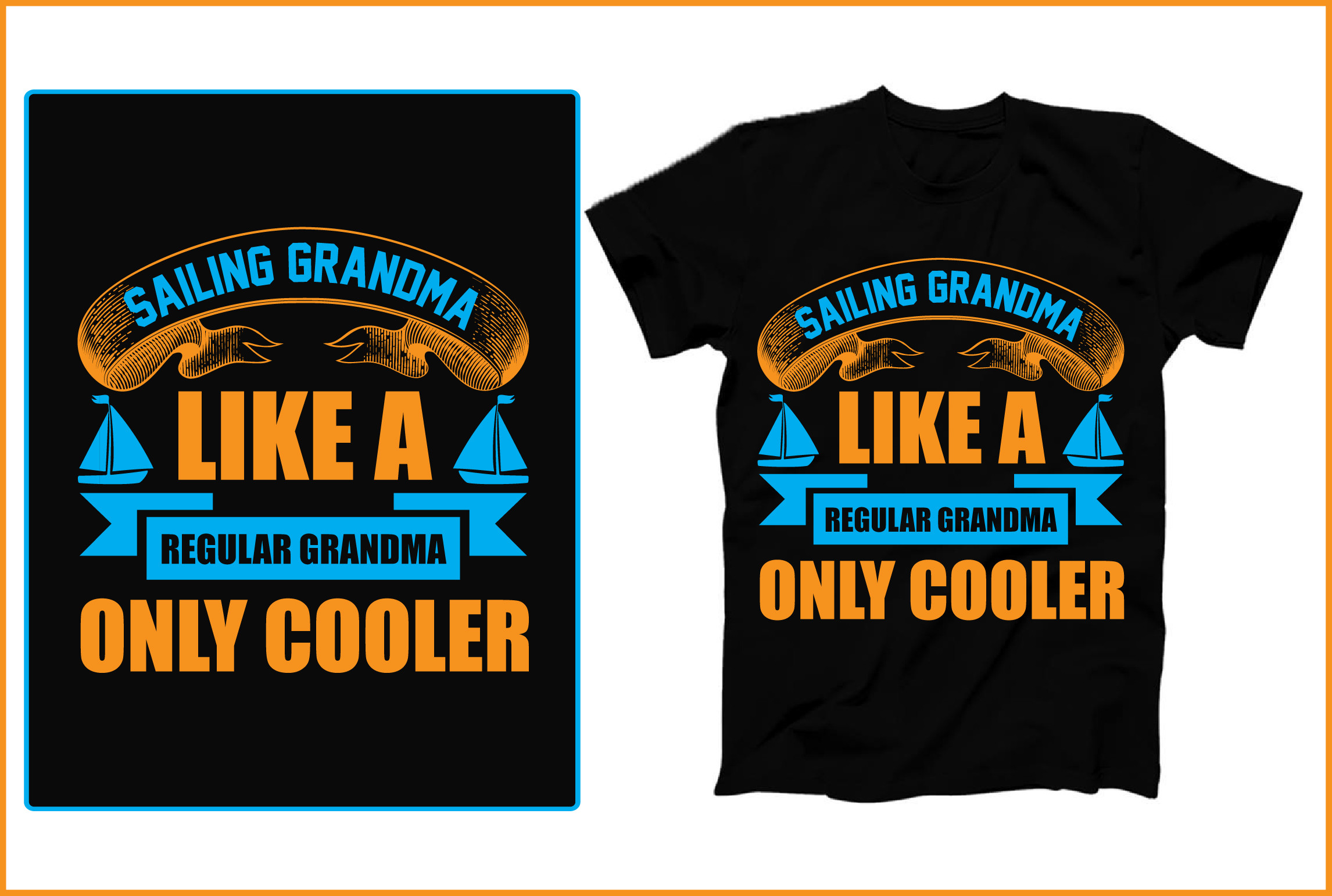 Sailing Grandma Like a Regular Grandma O Graphic by crafthome ...