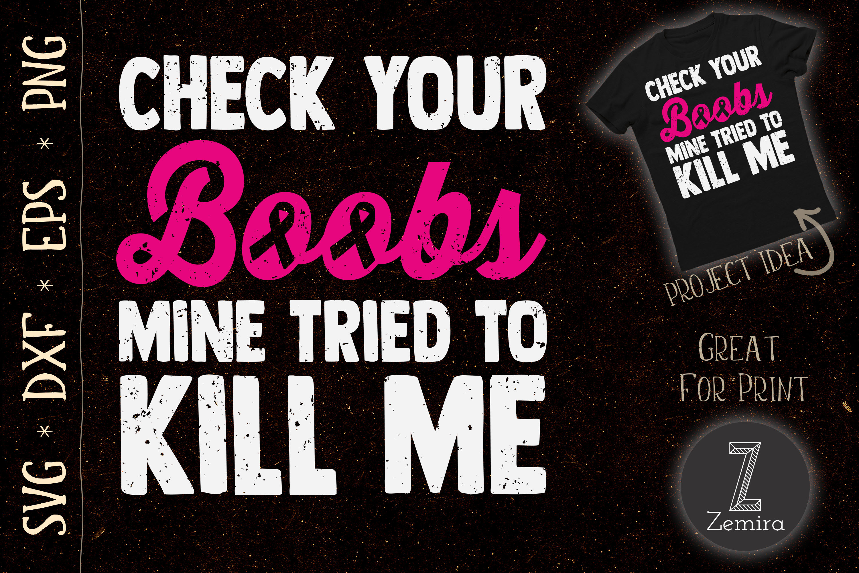 Womens Check Your Boobs Breast Cancer By Zemira