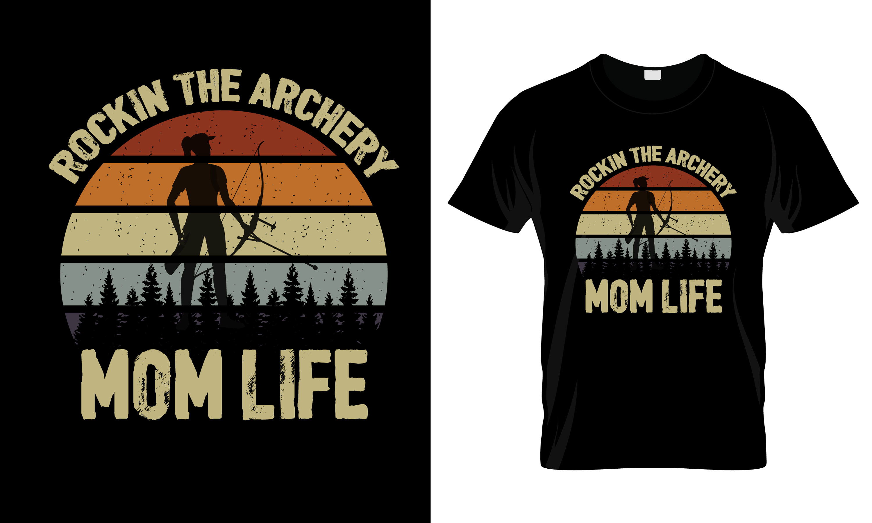 Rockin the Archery Mom Life T-Shirt Graphic by The Unique T-Shirt ...