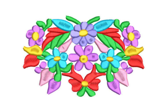  Colorful Decorative Floral Design Flowers T-Shirt