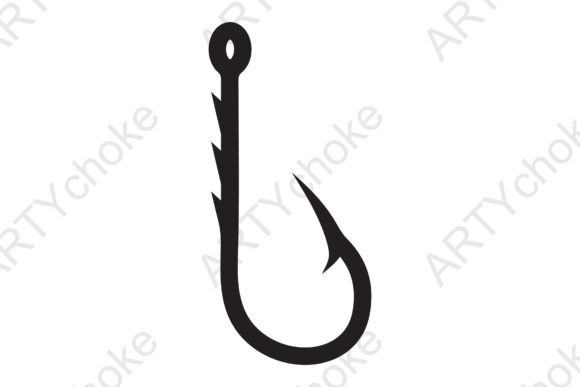 Fishing Hook. SVG File Ready for Cricut Graphic by artychoke