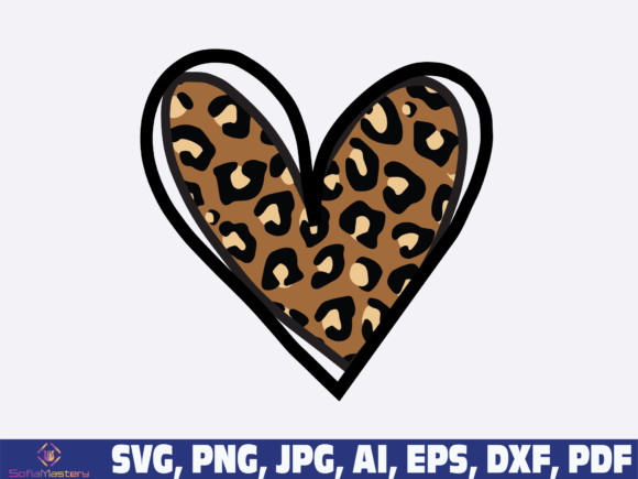 Leopard Heart Graphic by Sofiamastery · Creative Fabrica