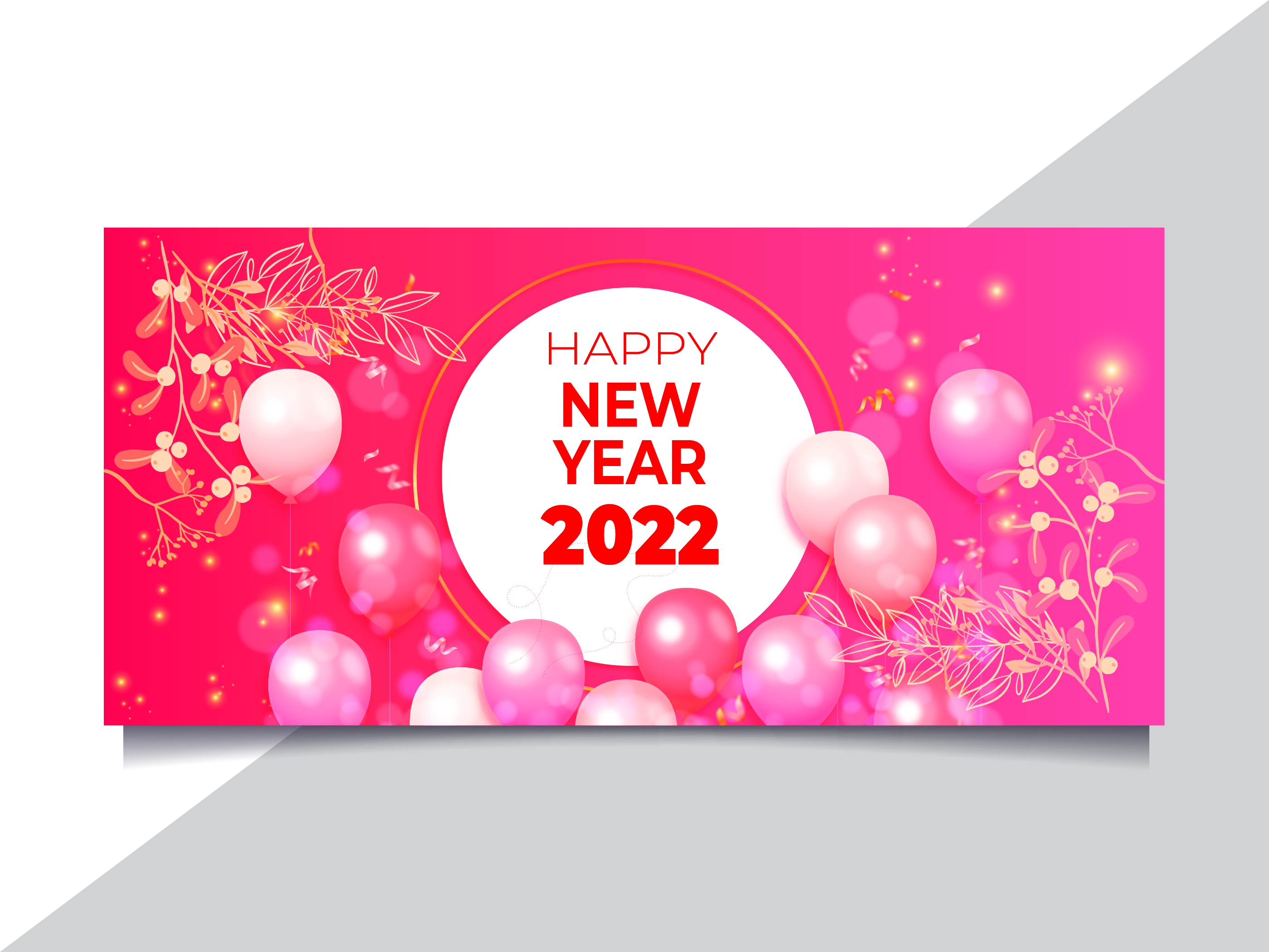 2022 Happy New Year Banner Template Graphic by ss graphic studio · Creative  Fabrica