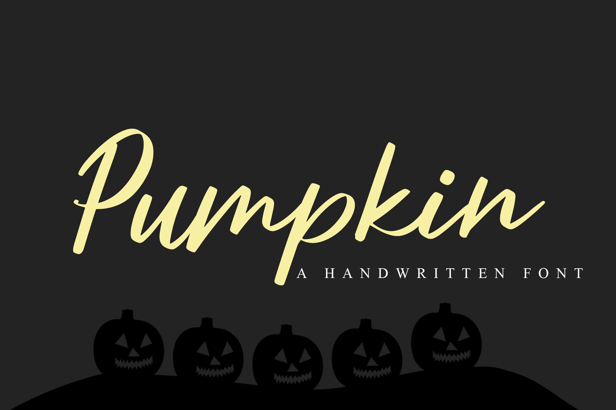 Pumpkin Font by feetype · Creative Fabrica