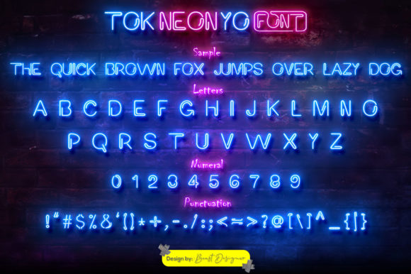 Tok Neon Yo Font by · Fabrica