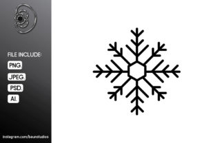 Snow Flakes Fill Style Christmas Icon Graphic by wienscollection · Creative  Fabrica