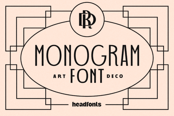  3D Rose Art Deco Monogram Letter M-Gold Effect and