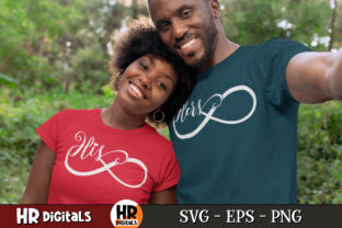 His and Hers Matching Infinity Couple Graphic by HRdigitals