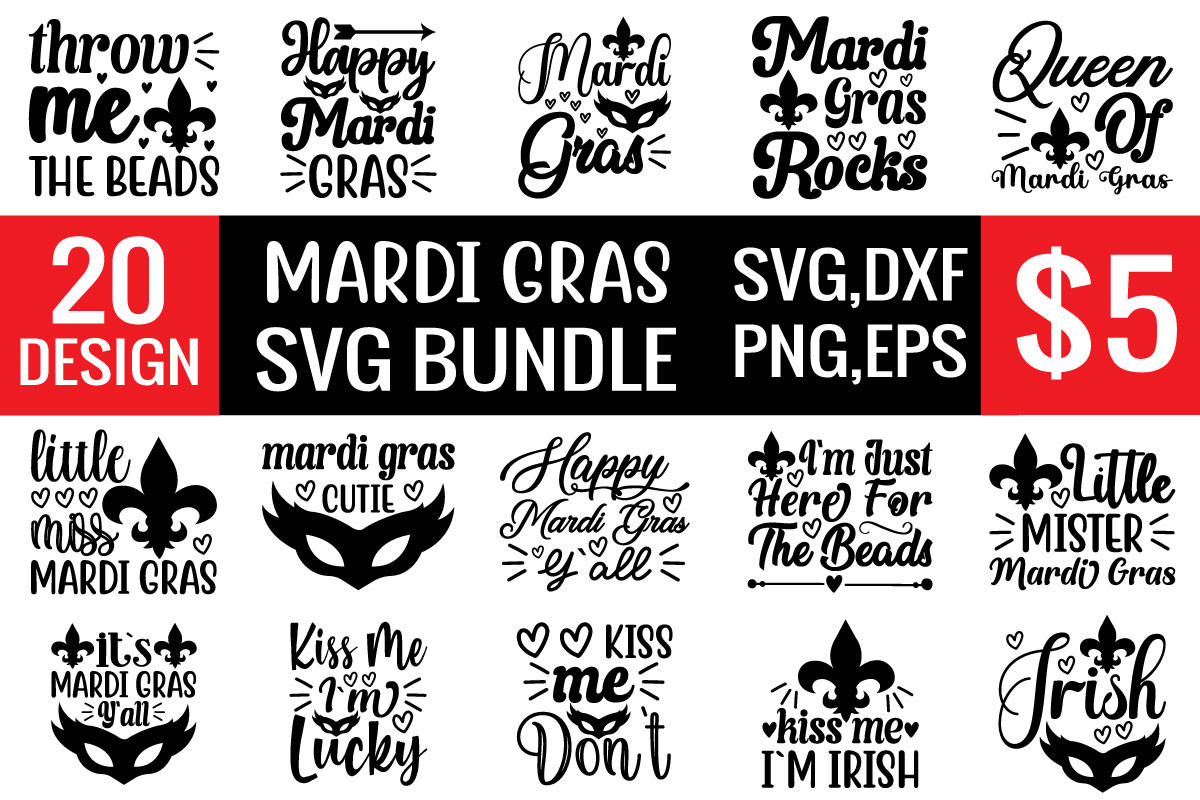 Mardi Gras Beads SVG Pack