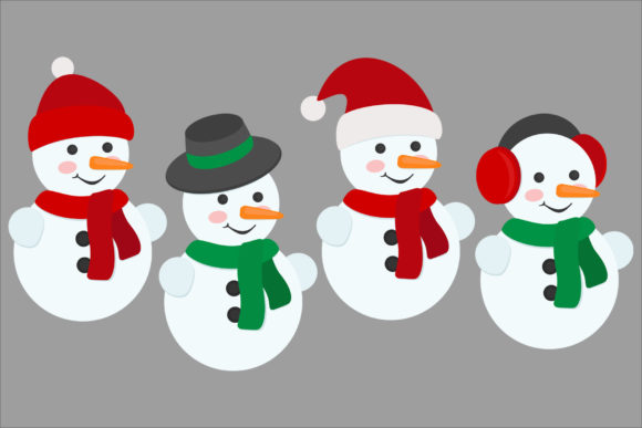 Snowman Christmas Vector Illustration Graphic by printablesplazza ·  Creative Fabrica
