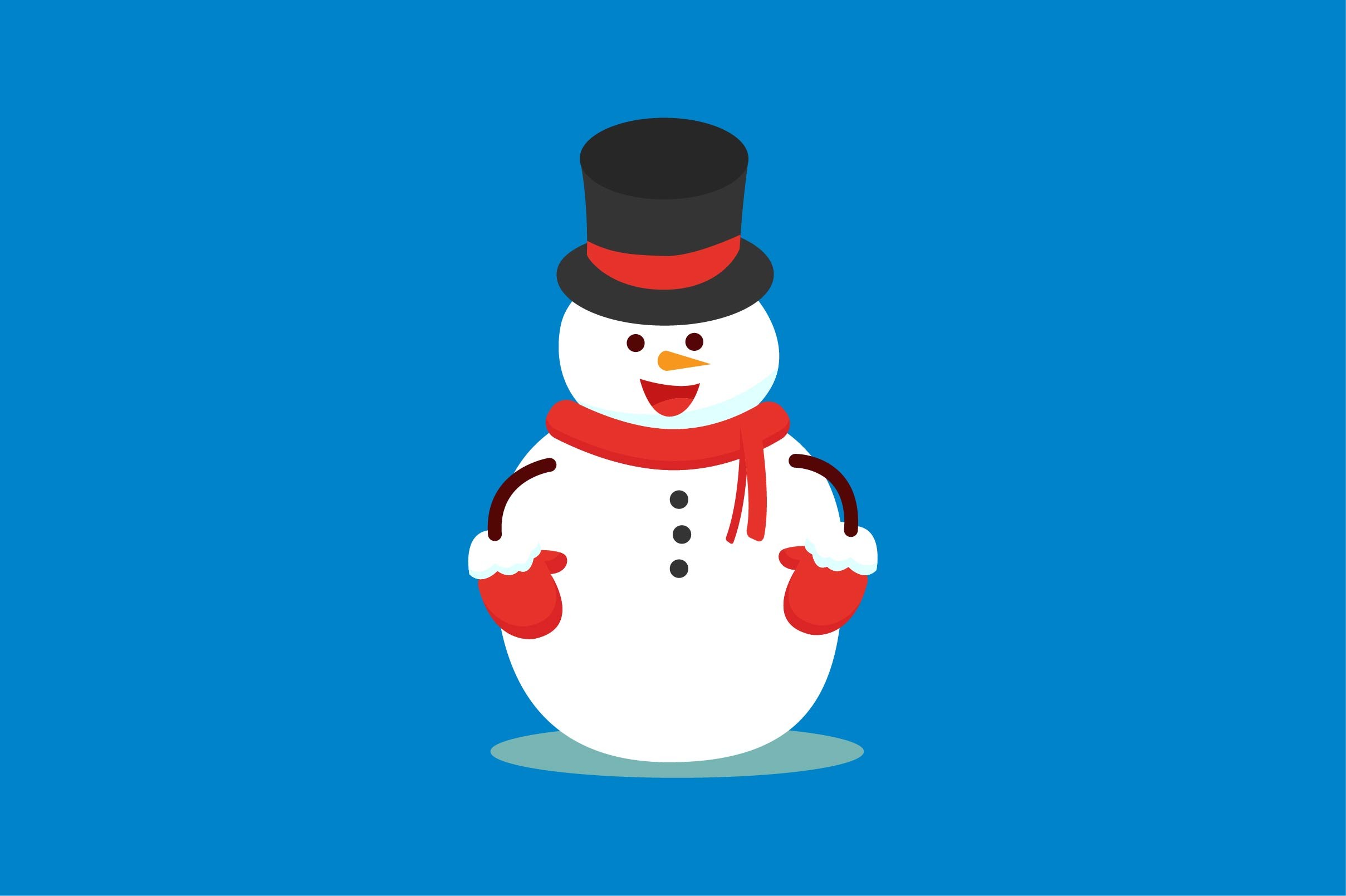 Christmas Snowman Elements Illustration Graphic by Mr Ash · Creative ...