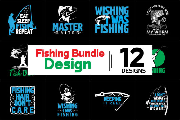 Fishing Bundle Graphic by Pro Design · Creative Fabrica