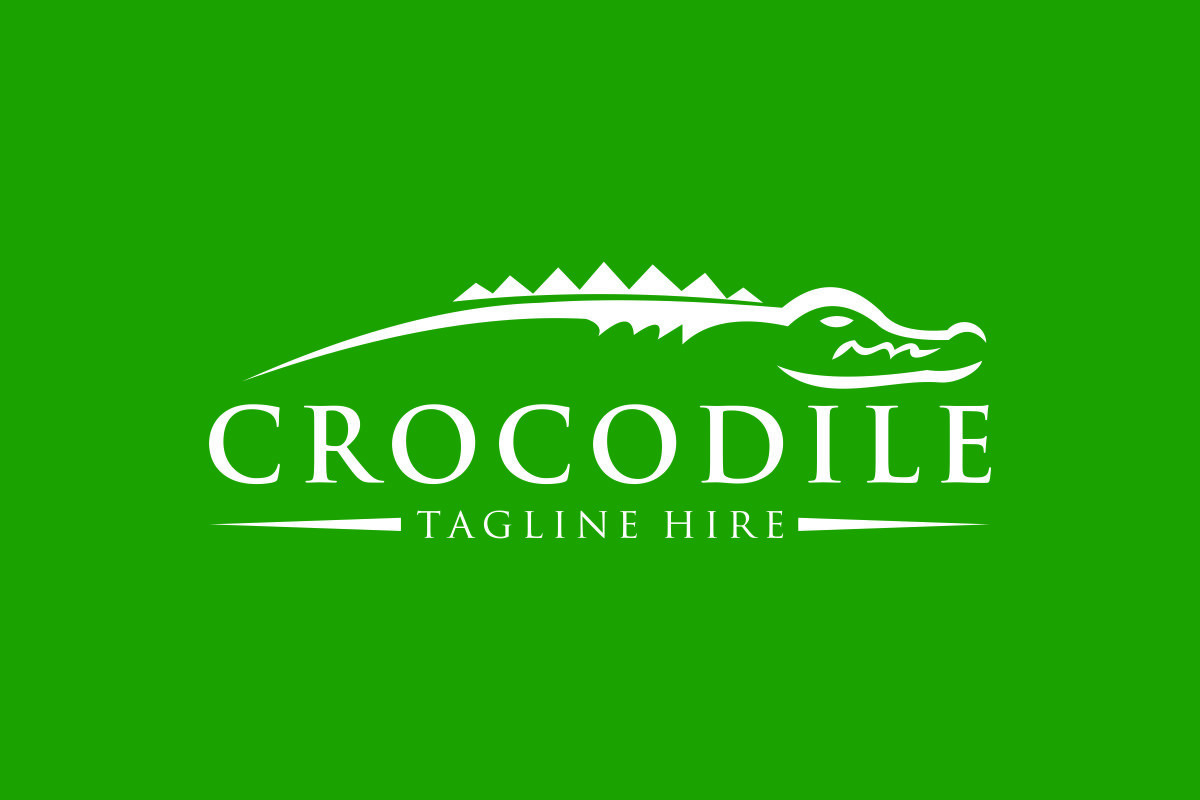Crocodile Vector Design Outline Graphic by goodvilleid · Creative Fabrica